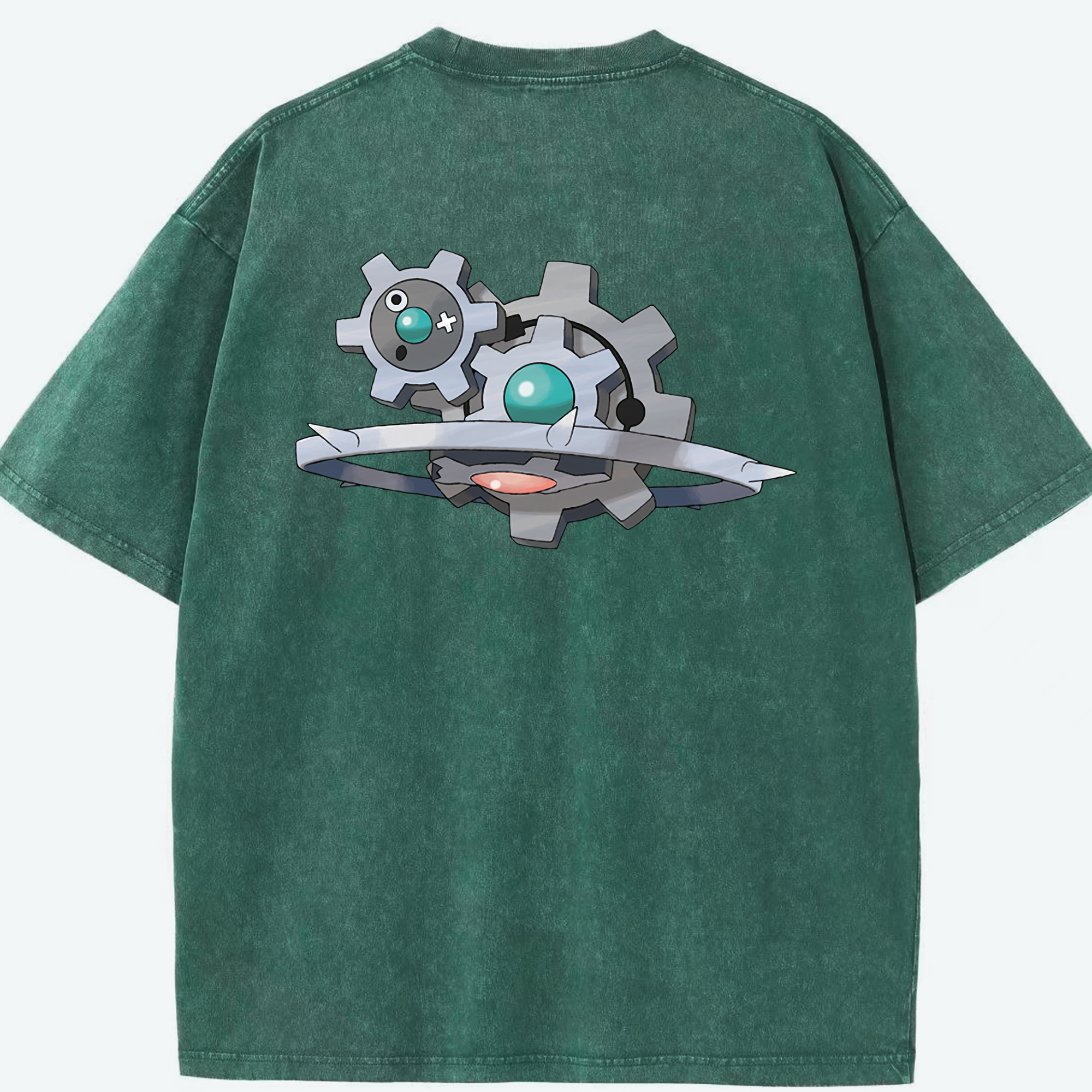 （画像用） ポケットモンスター Pokémon 綿100% ヴィンテージ風 半袖Tシャツ（背面プリント）